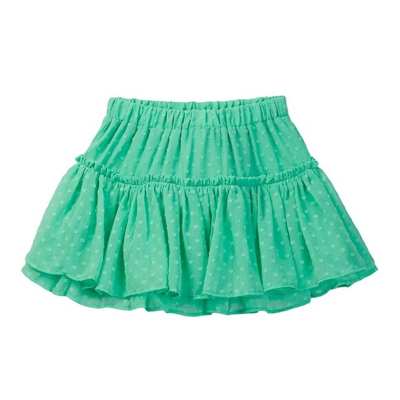 Kate Spade Toddler Girls Mint Green Clipped Dot Ruffle Accent Skirt NEW Tag 2 2T - Picture 1 of 3